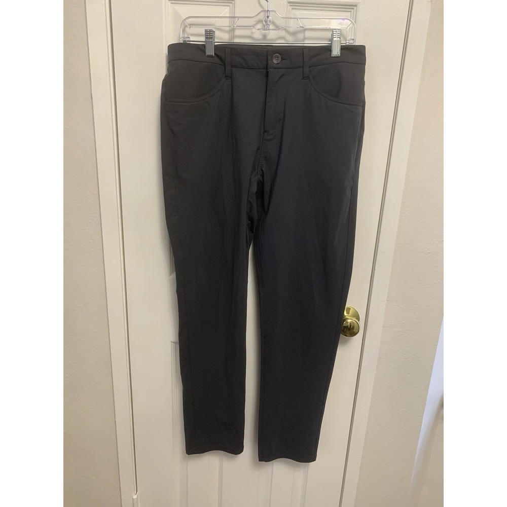 Vuori Meta Pants Slim Stretch Performance Khaki Mens Chino Pants Gray 30 x 30